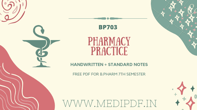 Pharmacy Practice Notes PDF Free - MediPdf