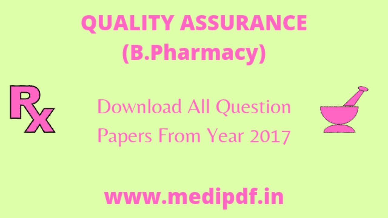 quality assurance question papers -